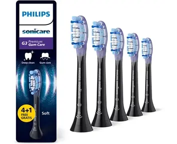 Philips Sonicare Brushhead G3, 5 pack, Black