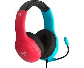 Turtle Beach Airlite Fit Wired Gaming Headset - Neon Blue   Red