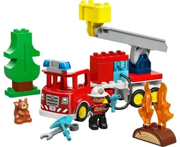 LEGO DUPLO Town Brandbil med slang och b