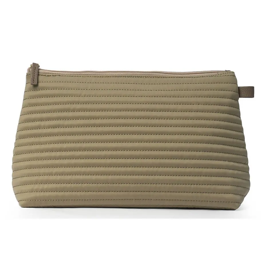Ceannis Cosmetic L Taupe Soft Quilted Stripes B34*H20.5*D9CM