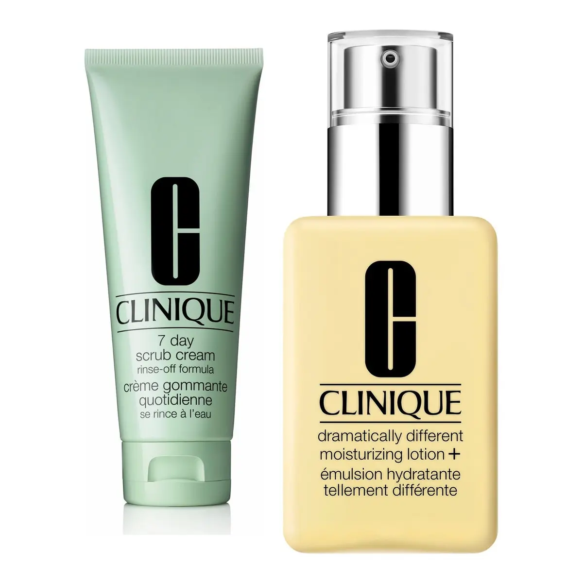 Clinique Exfoliate & Hydrate Essentials Scrub 100 ml & Moisturizer 125 ml 225 ml