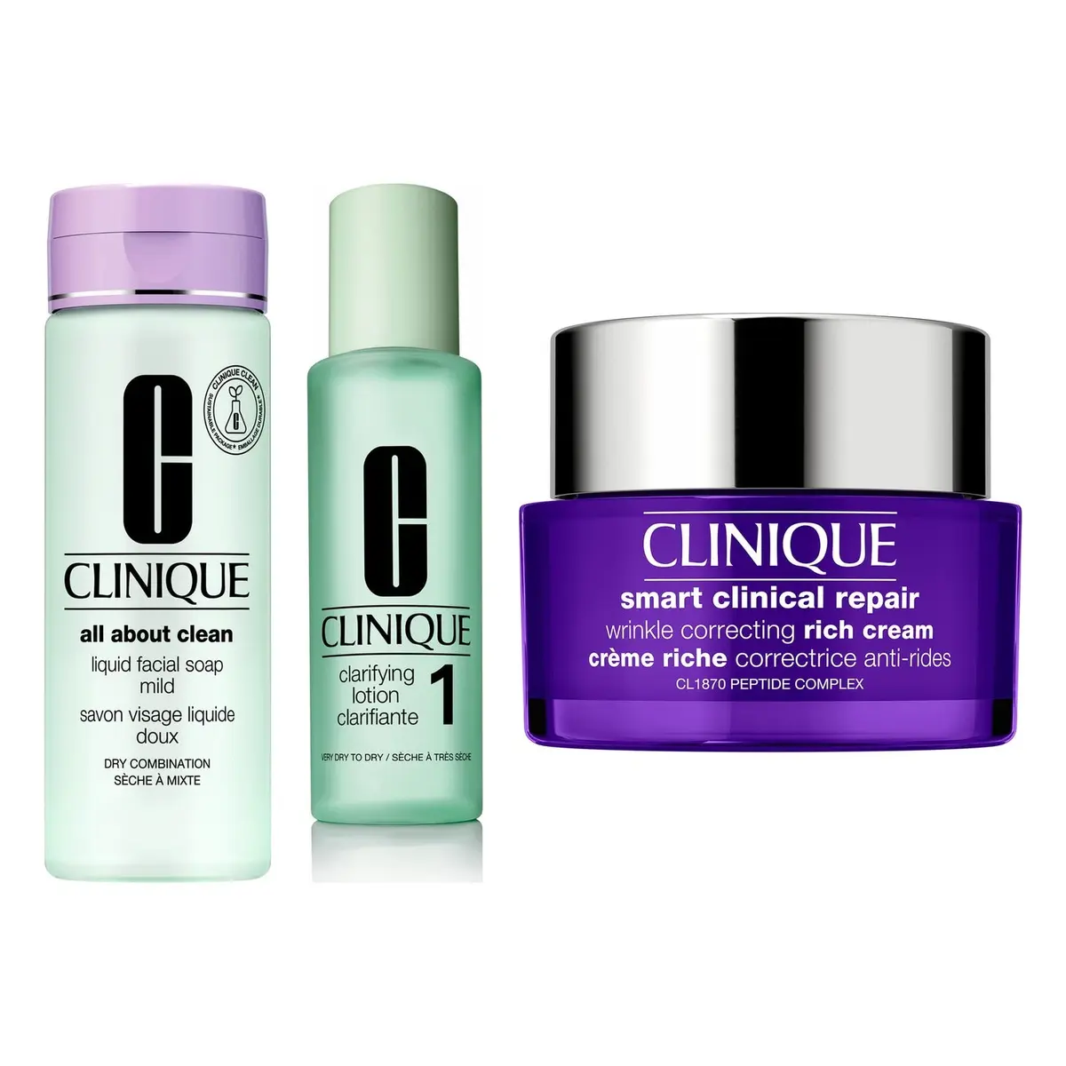 Clinique 3-Step Skincare System Routine for Mature Skin 450 ml