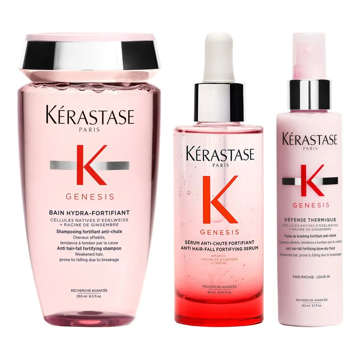Kérastase Genesis Trio Shampoo 250 ml + Leave-In 150 ml + Serum 90 ml 490 ml