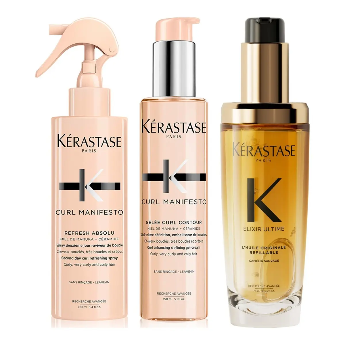 Kérastase Curly Queen 190 ml, 150 ml & 75 ml
