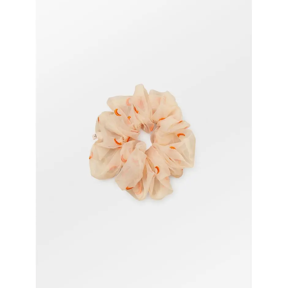 Becksöndergaard Embroidered Scrunchie Orange One Size