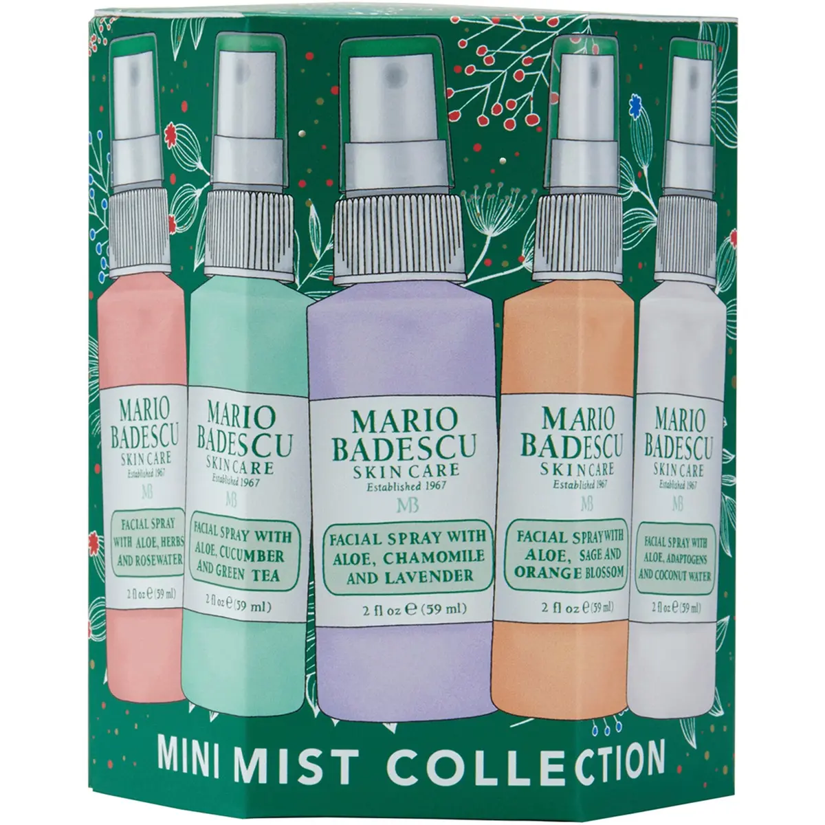Mario Badescu Mini Mist Collection Holiday Edition 5 pcs