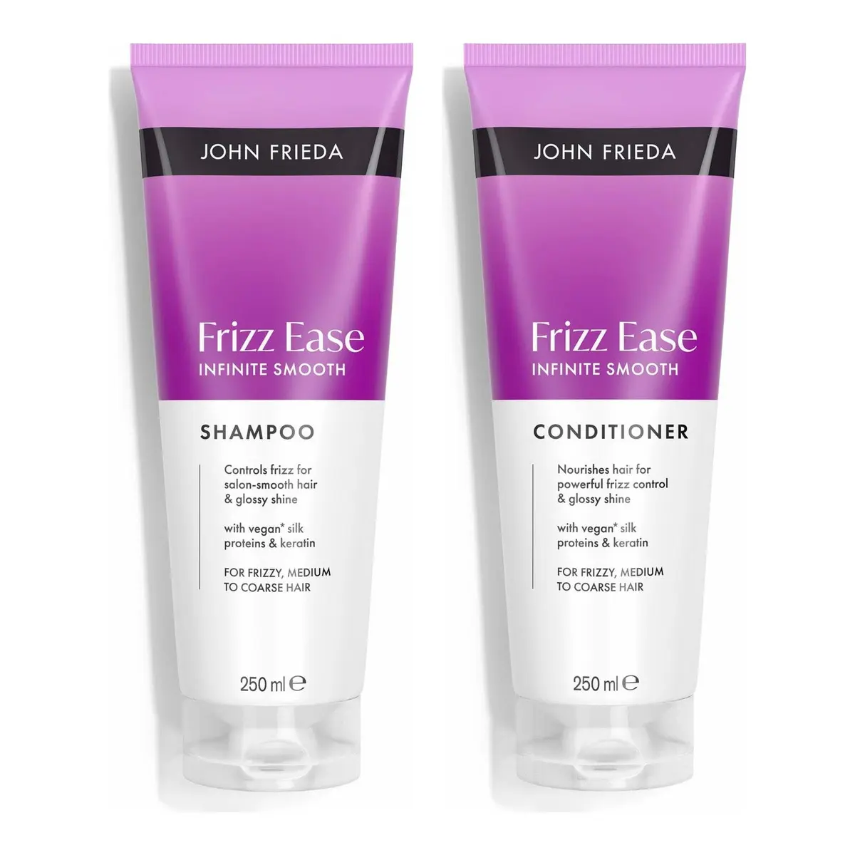 John Frieda Smooth Finish Hair Duo Shampoo 250 ml & Conditioner 250 ml 500 ml