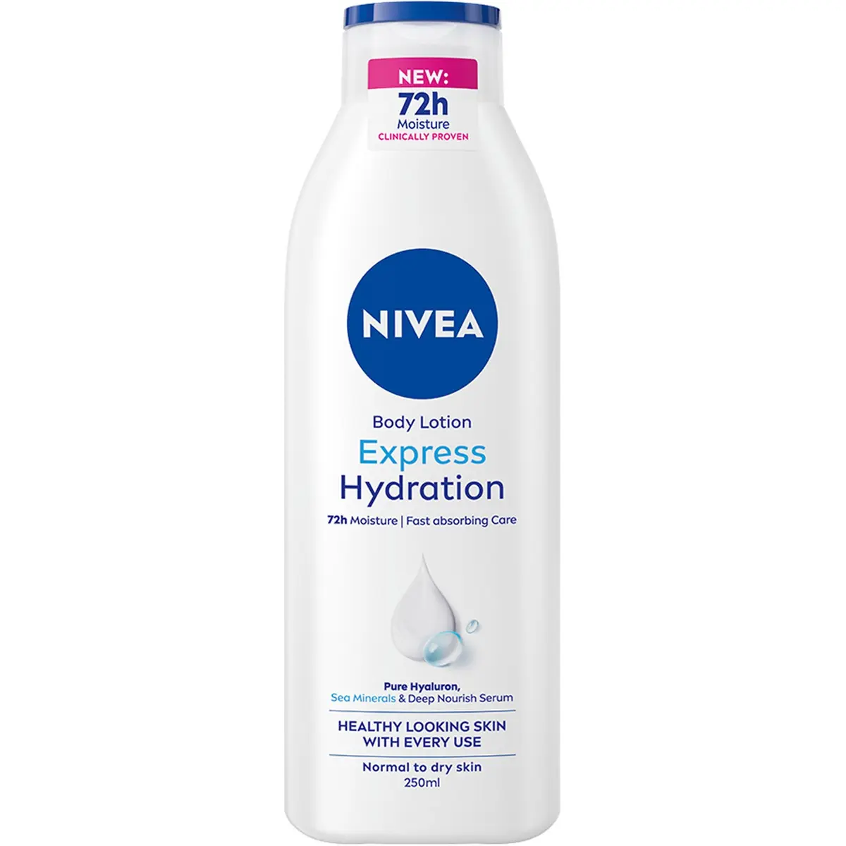 NIVEA Express Moisturising Body Lotion Normal to Dry Skin 250 ml