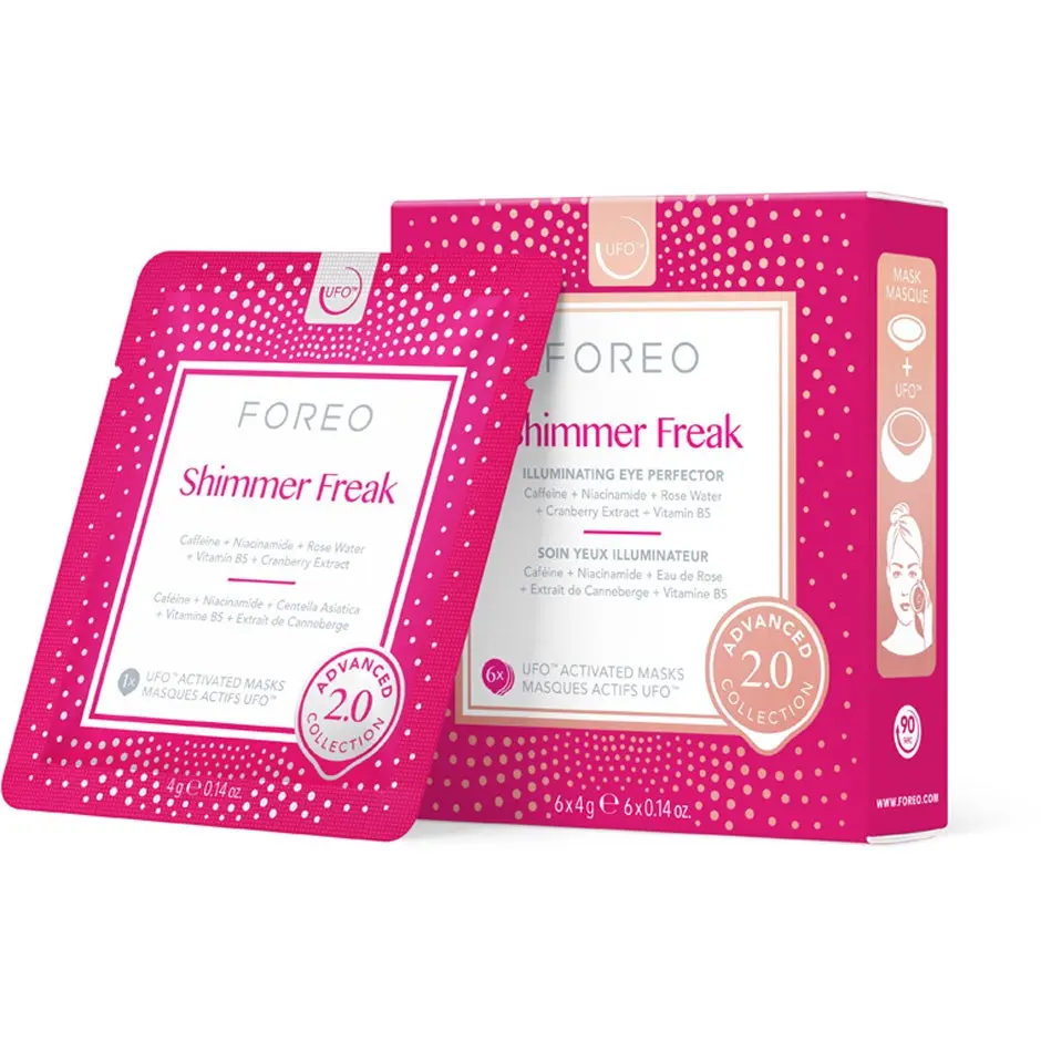 FOREO UFO™-Mask Shimmer Freak 2.0 Clear 6 pcs