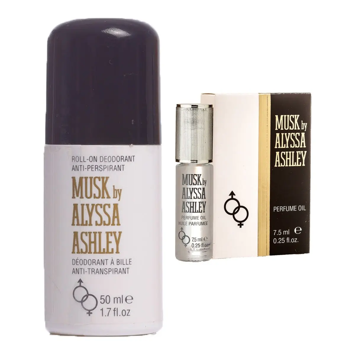 Alyssa Ashley Musk Set Set Deodorant & 7,5 ml Parfum Oil