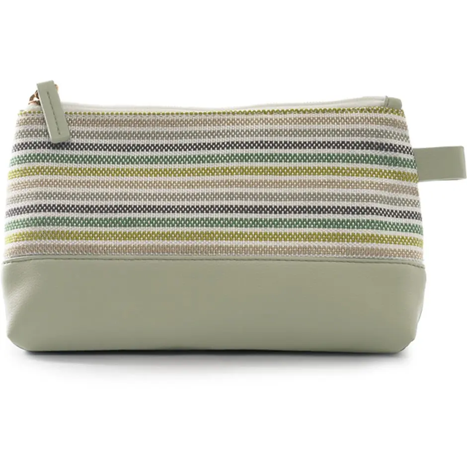 Ceannis Striped Cosmetic Small / Green