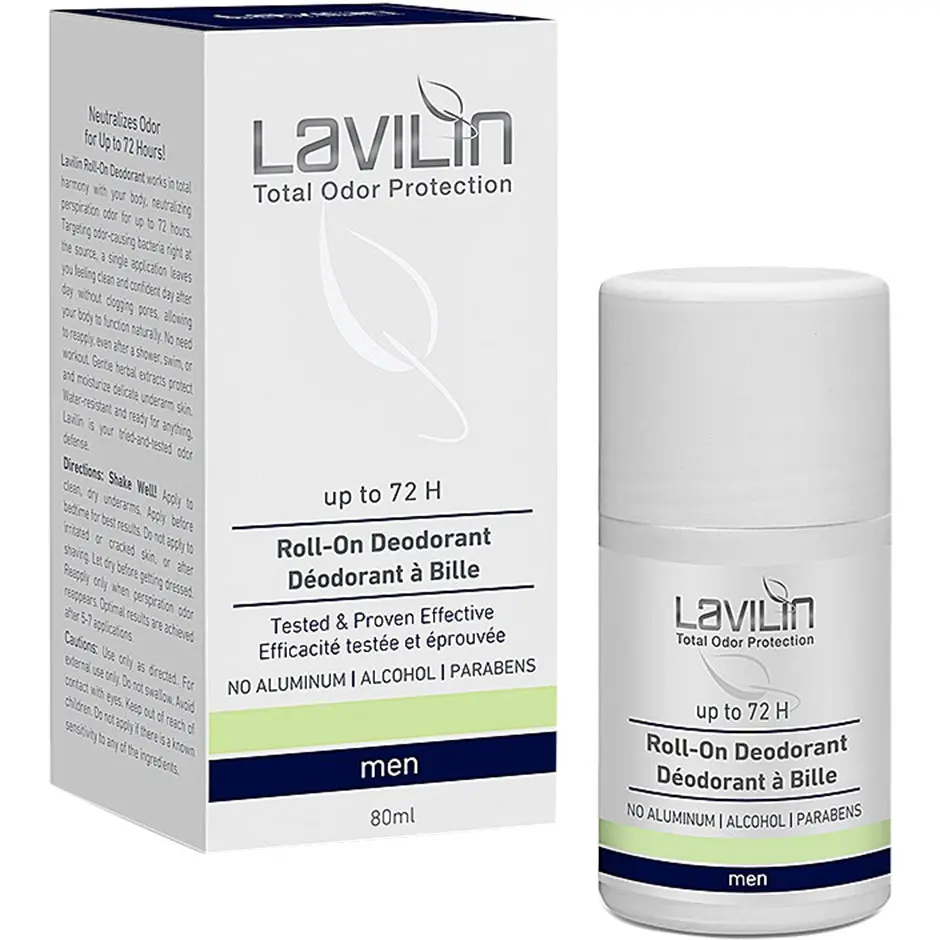 Lavilin 72 h Deodorant Roll-on For Men With Probiotics 80 ml