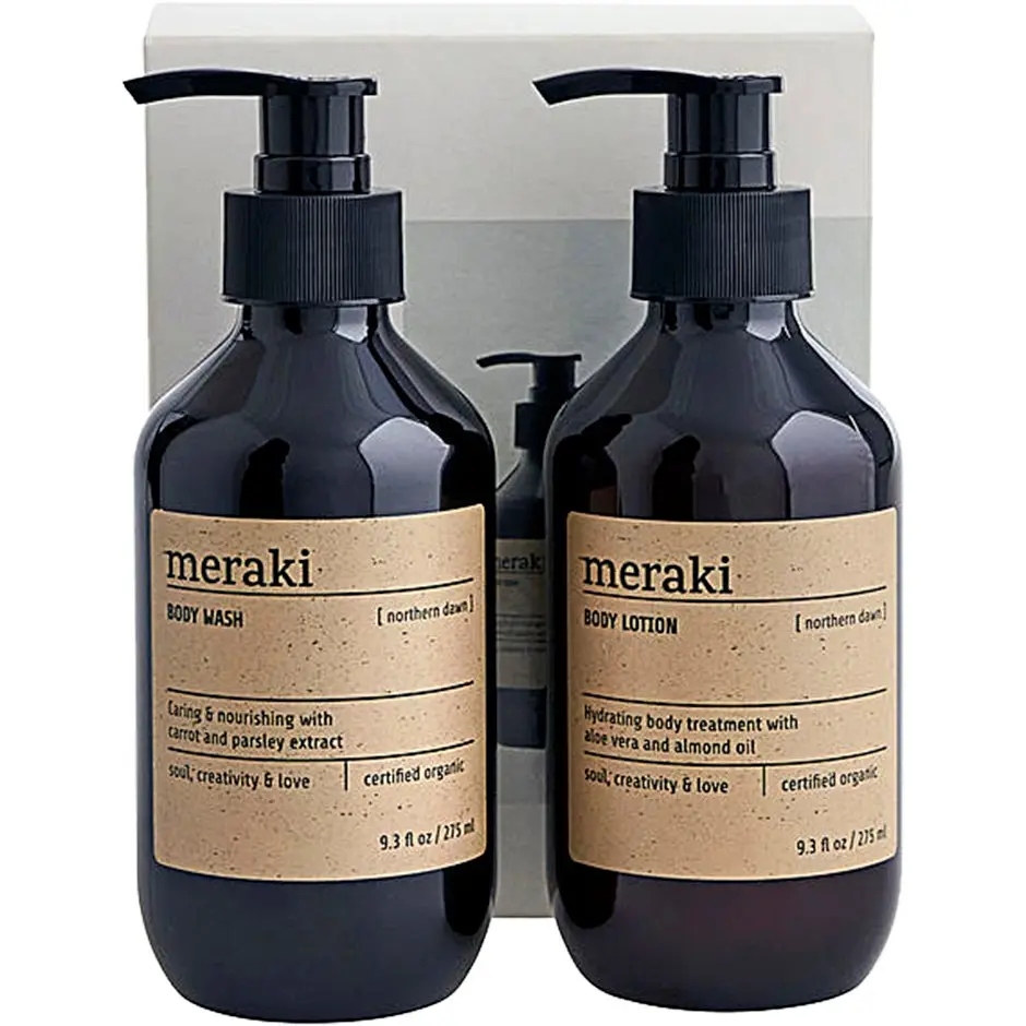 Meraki Body Care Northern Dawn Giftbox Body Wash 275ml + Body Lotion 275ml 550 ml