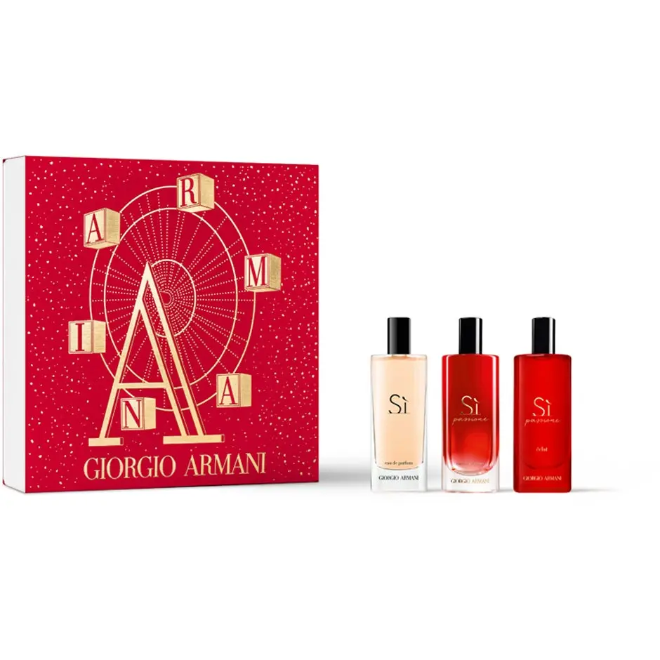 Armani SI Trio Set 22 Edp 15 ml x 15 ml x 15ml