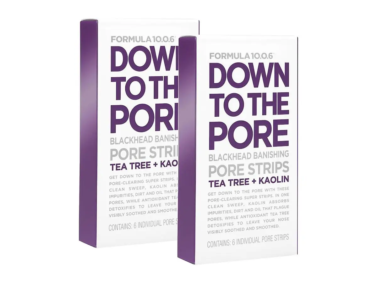 Formula 10.0.6 Down To The Pore Duo 2-pk, Blackhead Banishing Pore Strips 12pcs