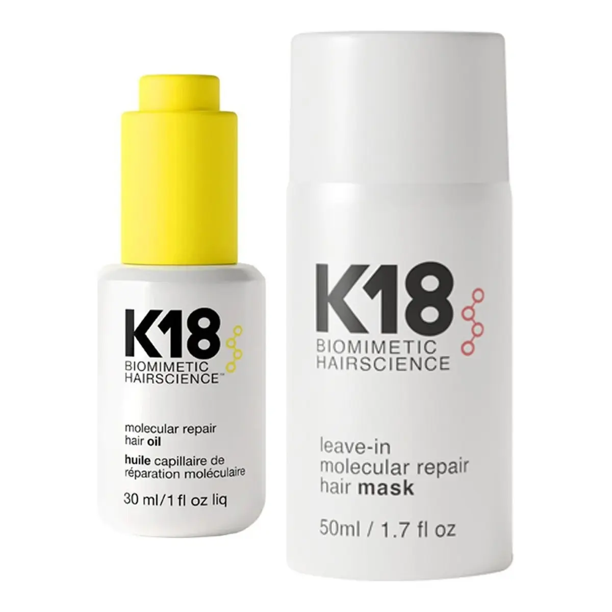 K18 Molecular Repair Oil & Leave-In Repair Mask 30 + 50 ml 80 ml