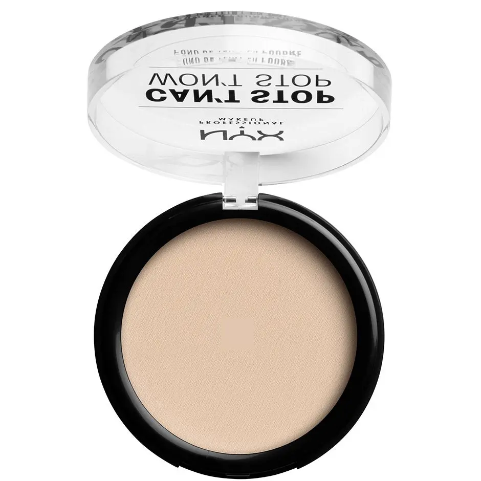 NYX Professional Makeup Can't Stop Won't Stop Powder Foundation Fair 10 g