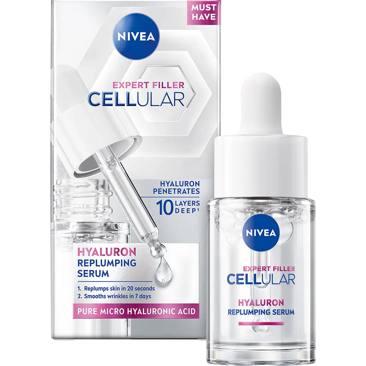 NIVEA Serum Cellular Expert Filler Hyaluron Replumping