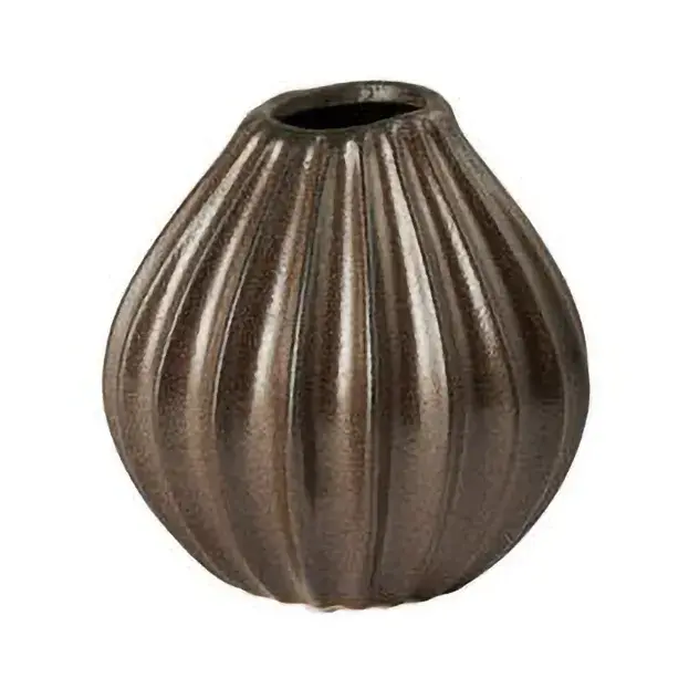 Wide vase S 15 cm, Brown