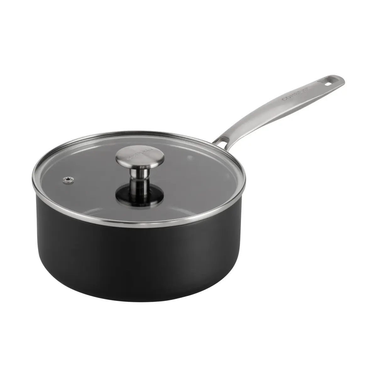 Combekk Element kasserolle med lokk aluminium svart, Ø18 cm