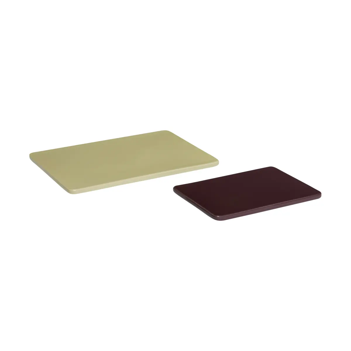 Amare underlag sett 2 deler large, Green-maroon