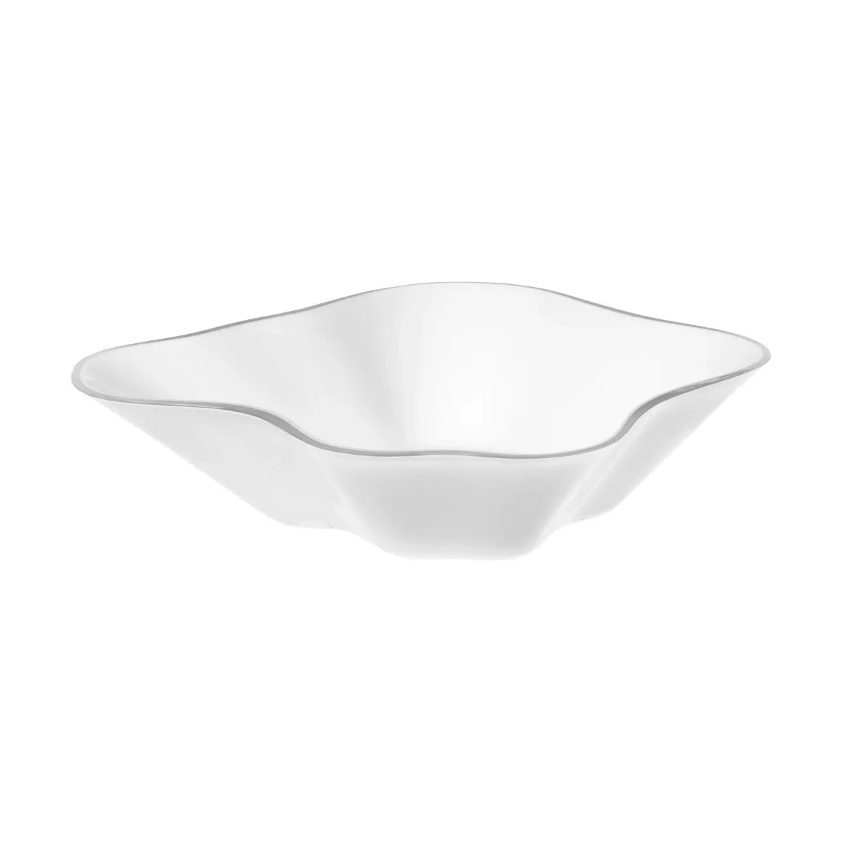 Aalto blomster skål 279x75 mm, Hvit