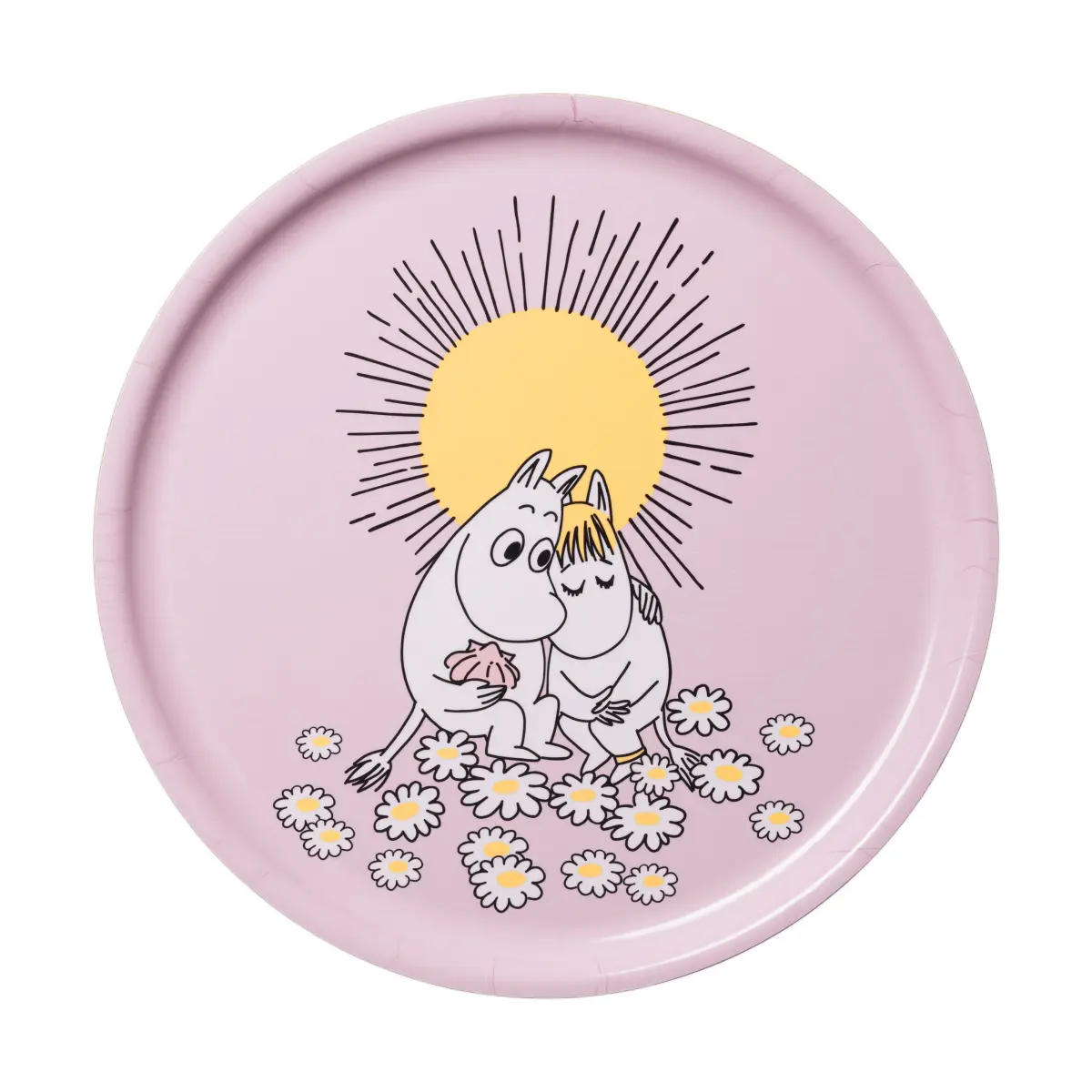 Forelskede Mummitrollet brett, Ø35 cm