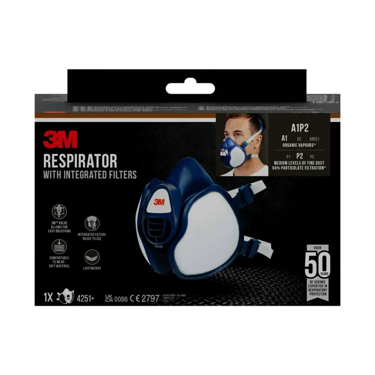 3M™ 8812 støvmaske, FFP1, med Cool Flow™