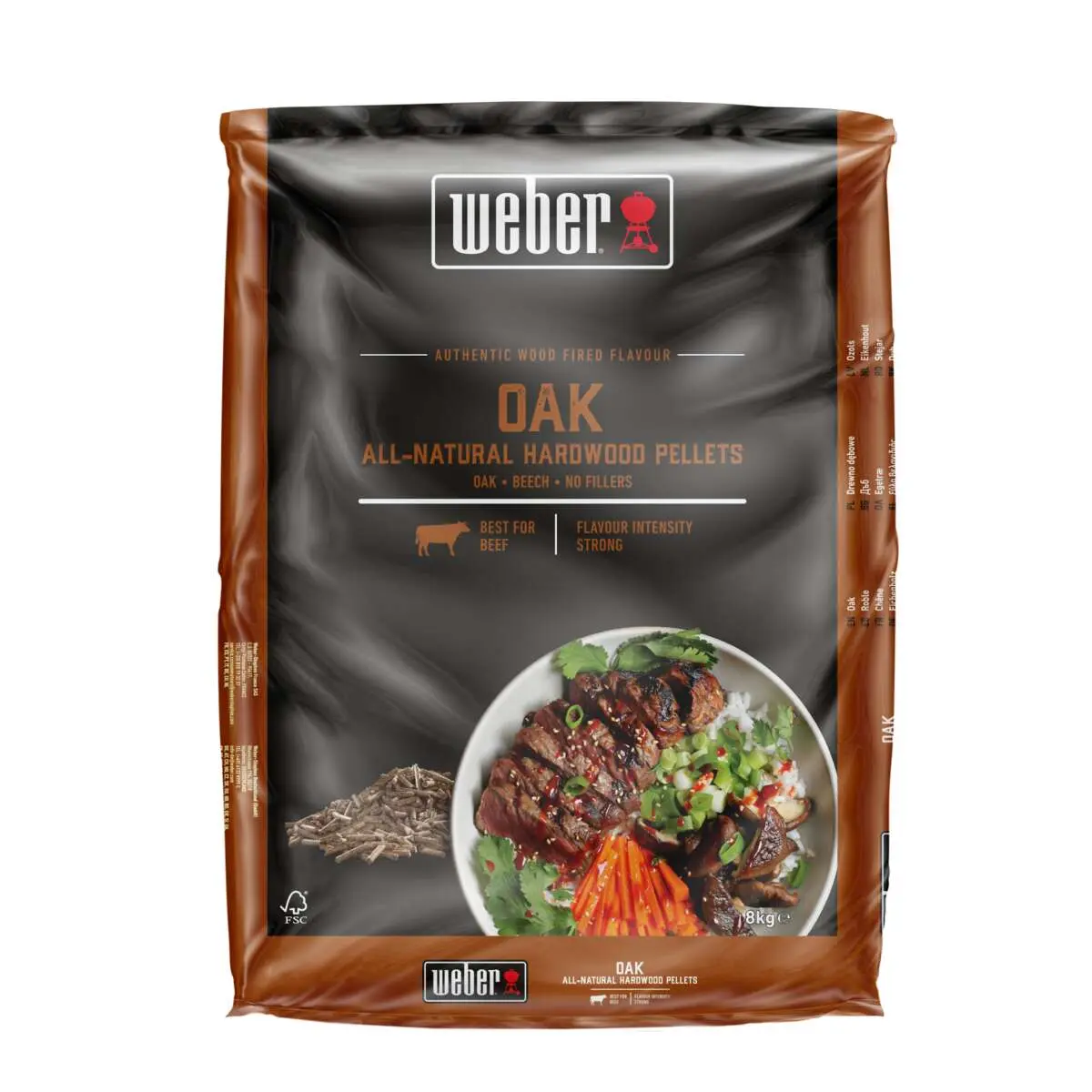 Weber Eik 8 kg trepellets