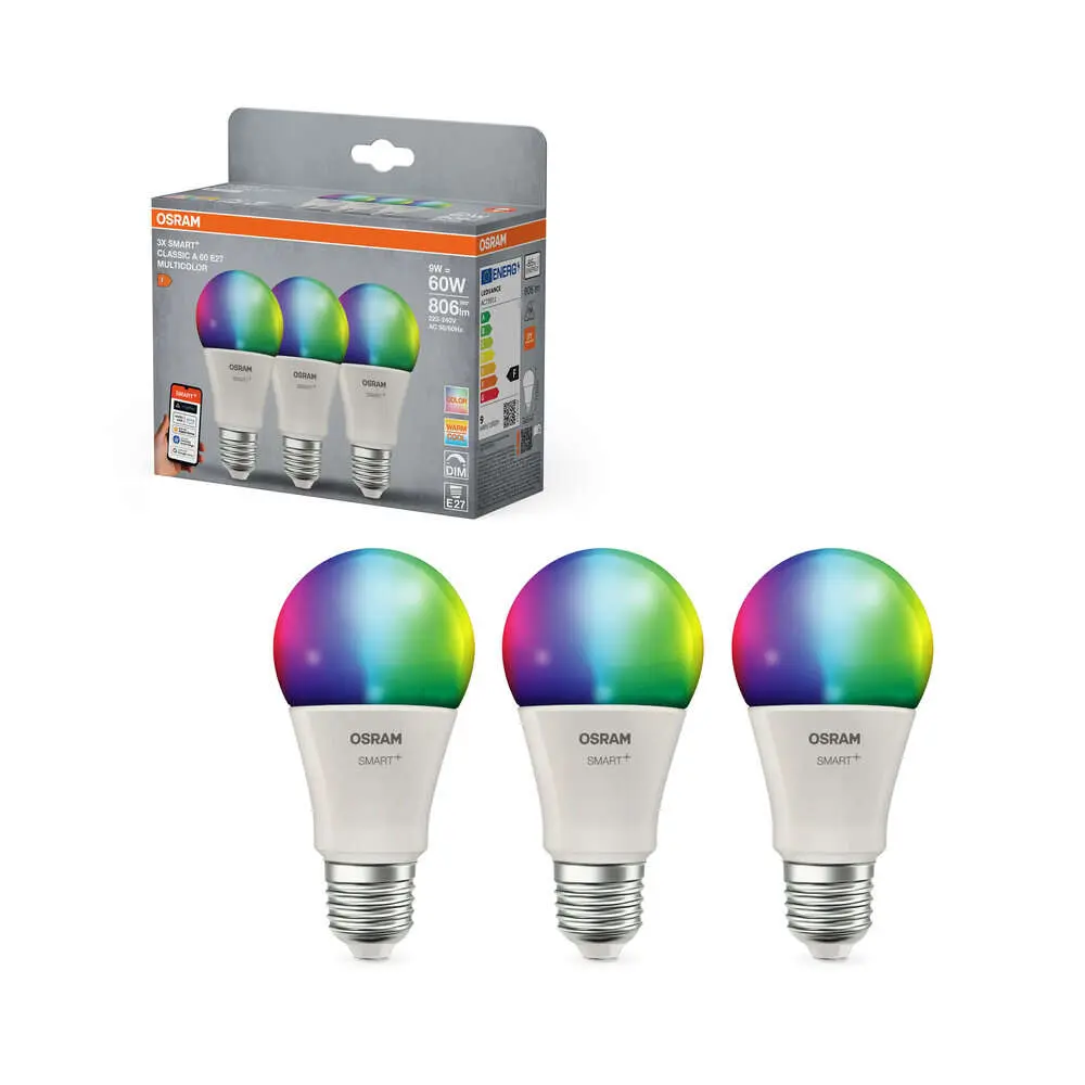 OSRAM SMART+ MATTER Multicolor Classic A60 9W E27