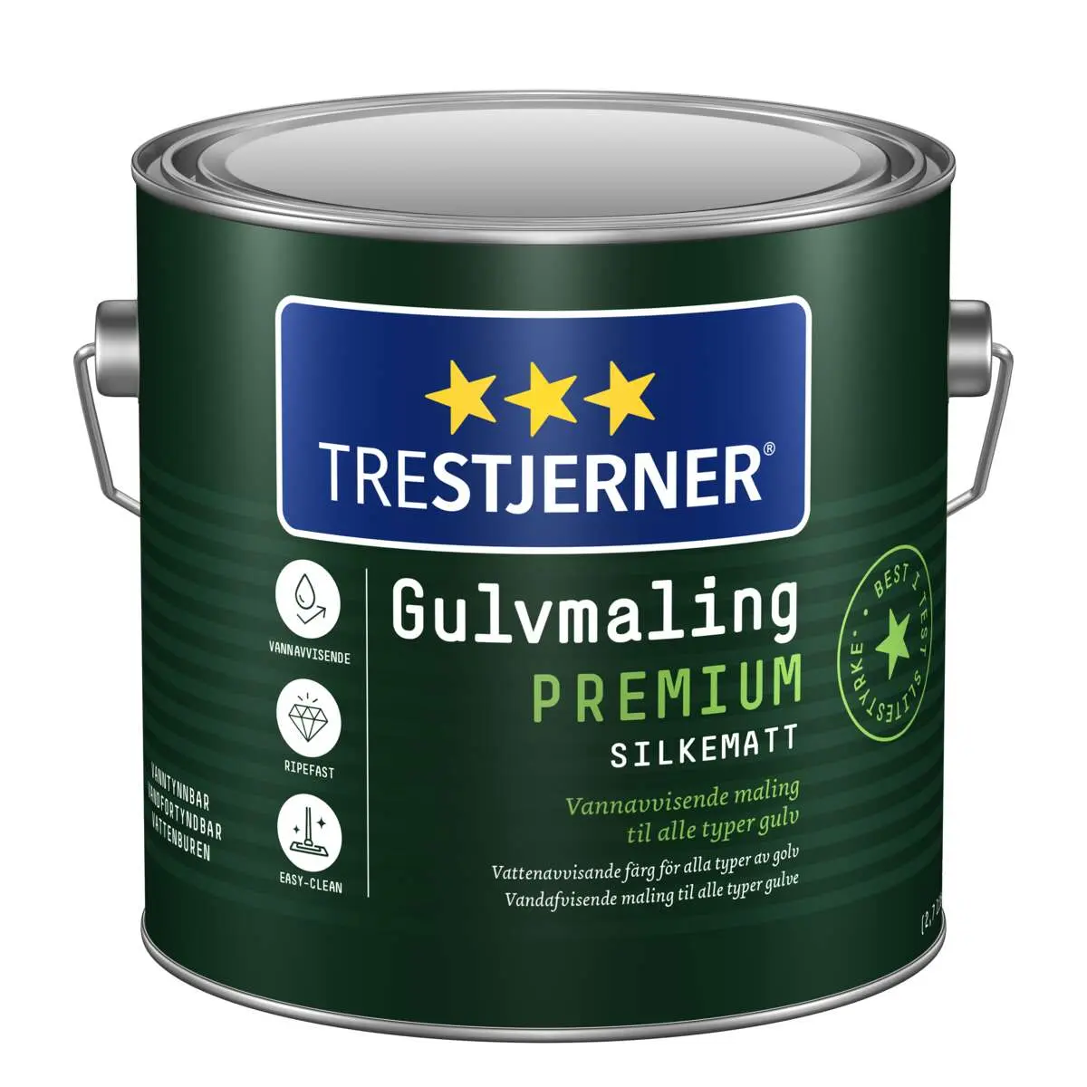 Trestjerner 15/slilkematt Premium gulvmaling