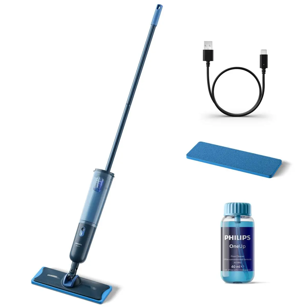 Philips Skaftstøvsuger OneUp 3000 Series XV3101 - electric mop