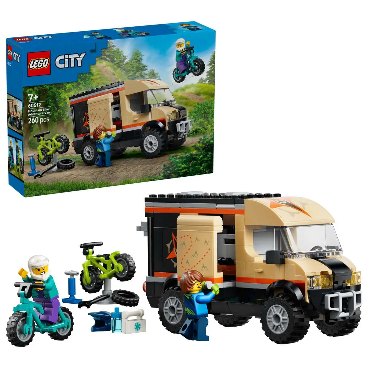 LEGO® City LEGO® City Van med terrengsykler 60512