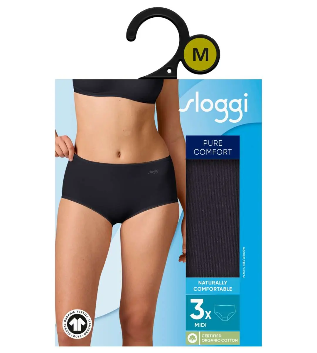 sloggi Pure Comfort H Midi truse 3PK