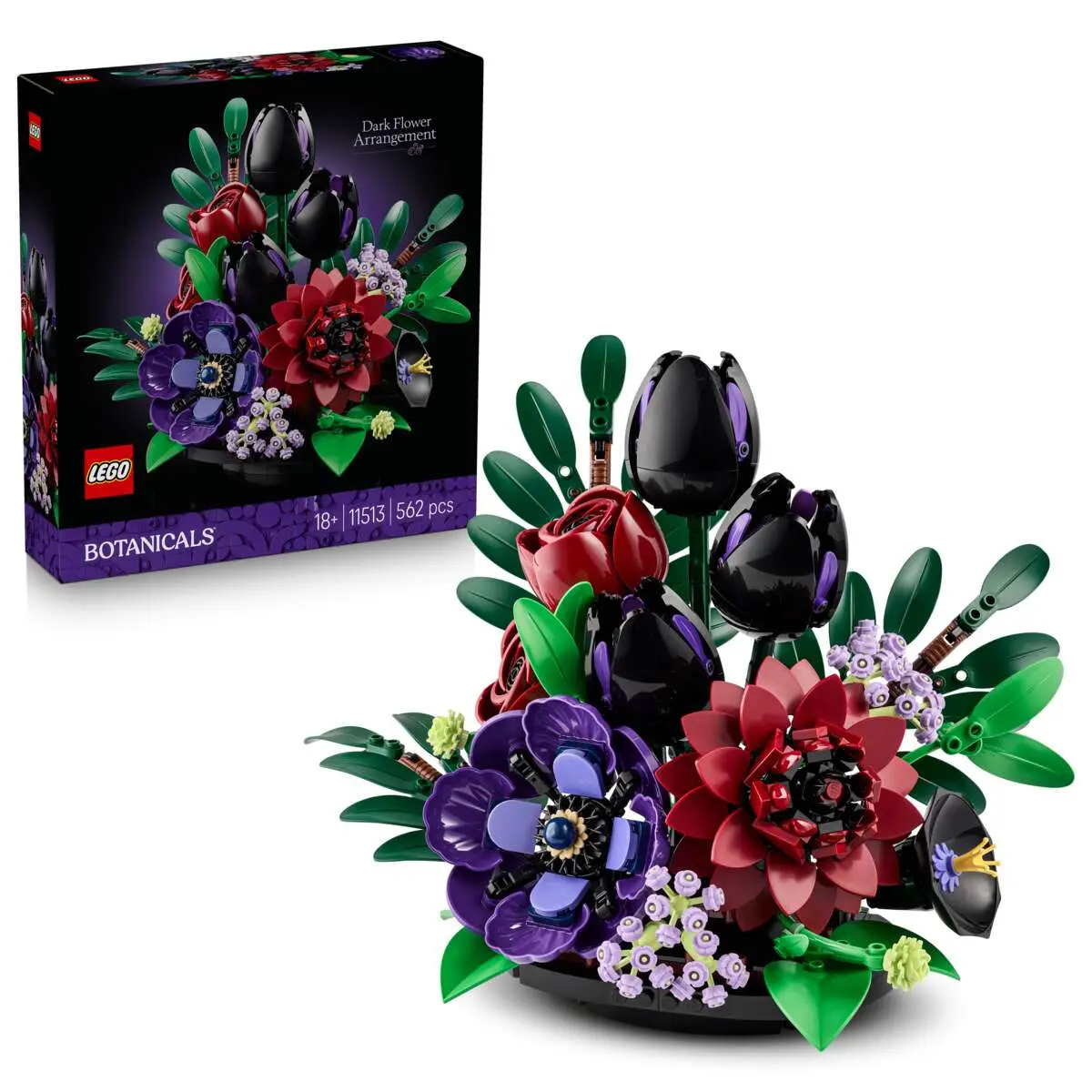 LEGO Botanicals 11513 Blomsteroppsats i mørke farger