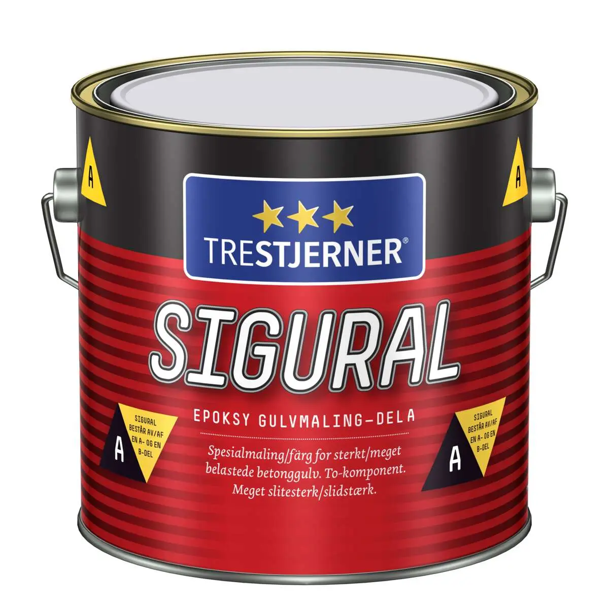 TreStjerner Sigural epoxy del A gulvmaling