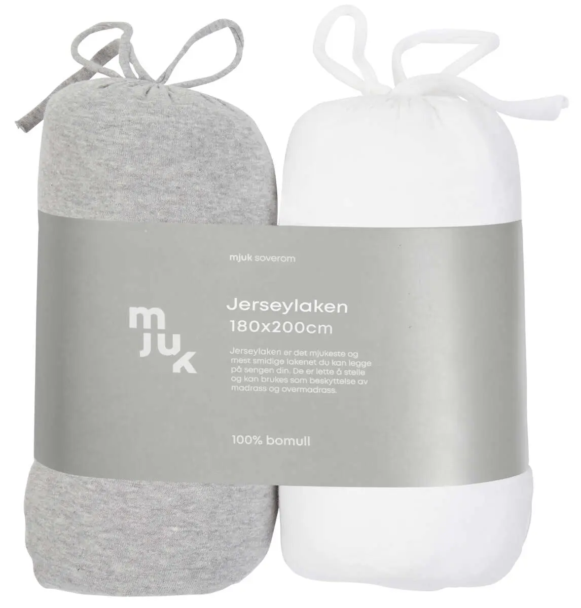 Mjuk formsydd jersylaken 2pk.