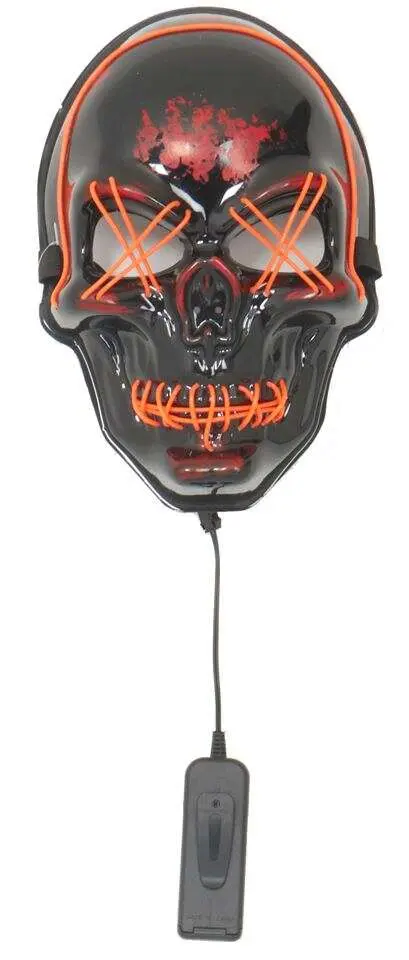 Halloweenmaske med LED-lys