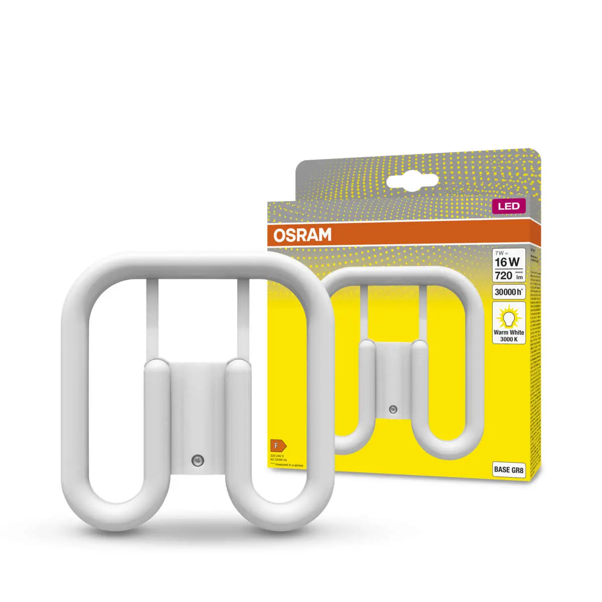OSRAM DULUX LED SQ16 EM & AC MAINS 7W 830 GR8