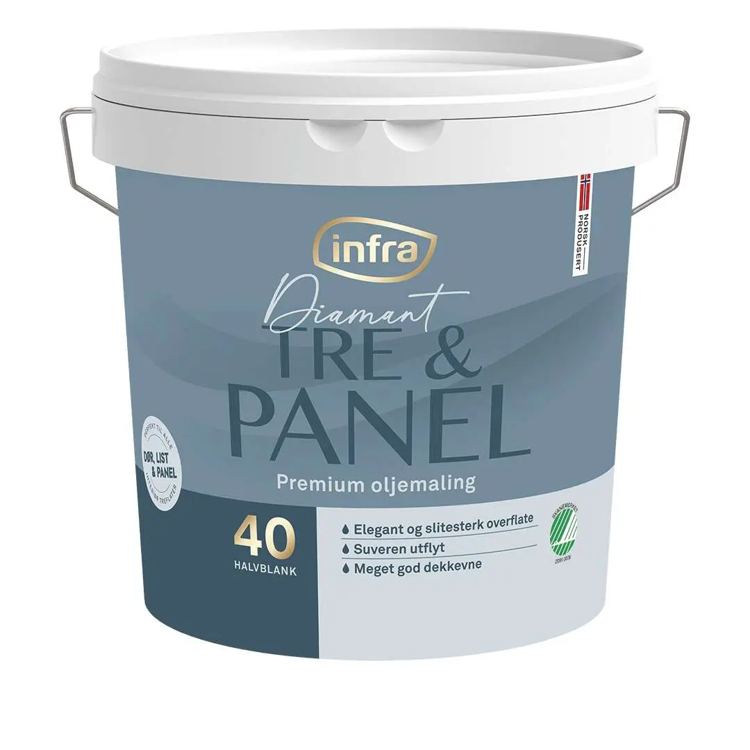 Infra Tre&Panel 40/halvblank interiørmaling
