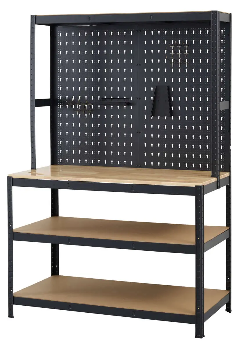 Probuilder arbeidsbenk med hyller