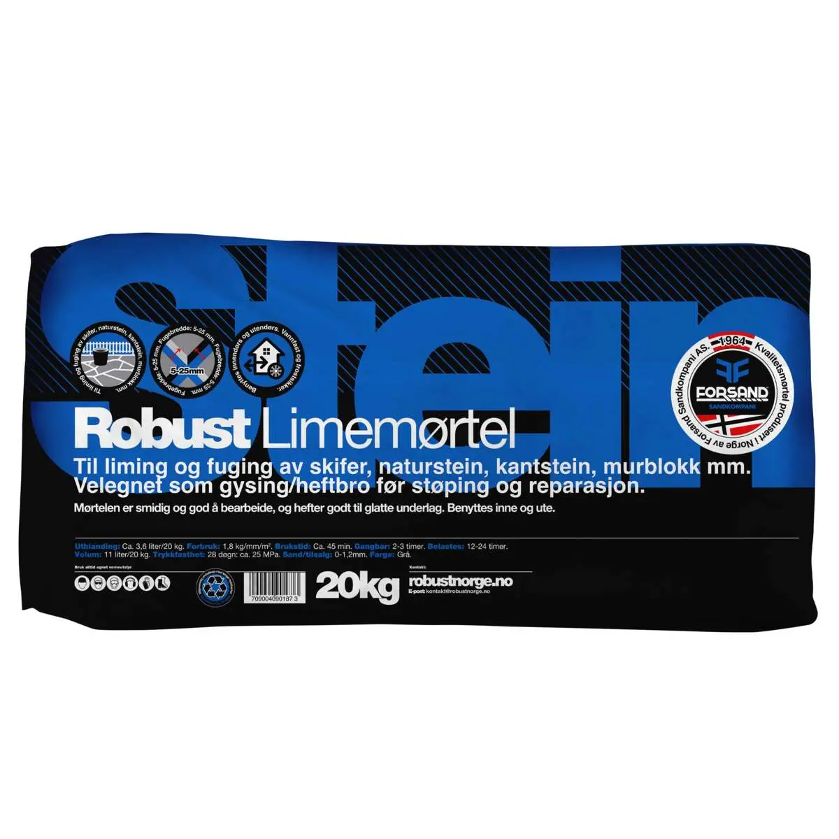 Robust Limemørtel