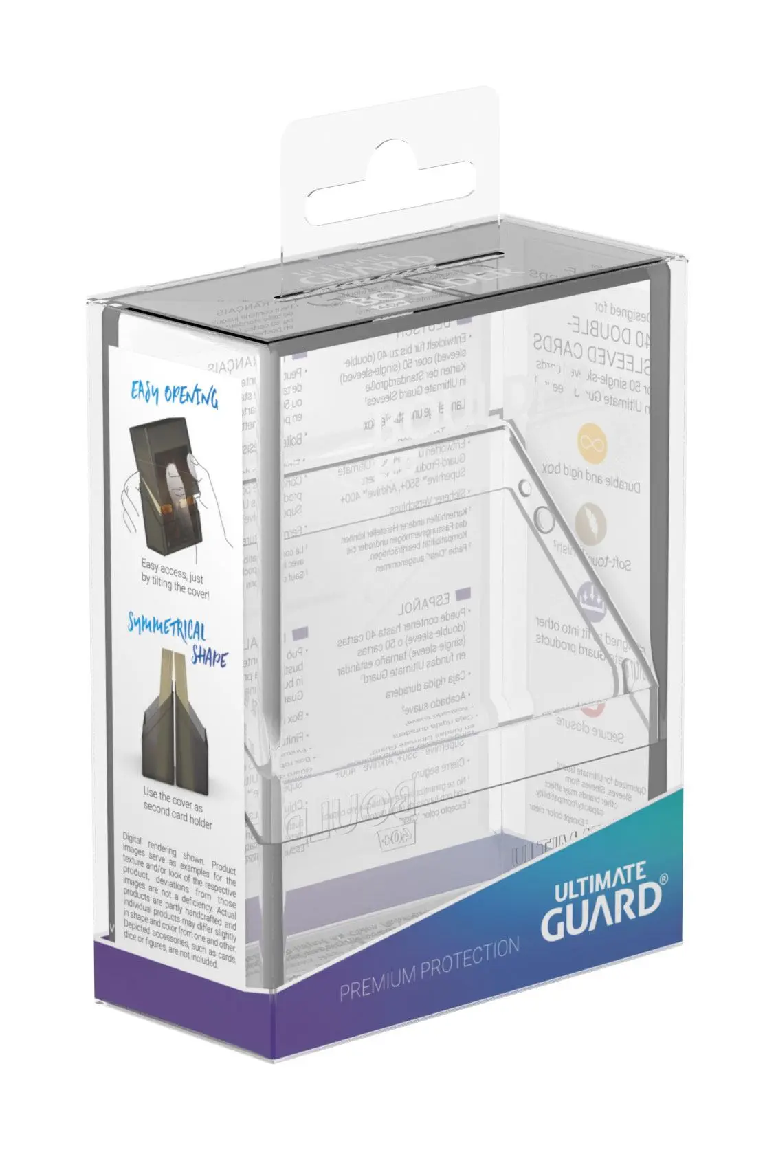 Boulder Deck Case Clear Standard Size (40+) Deck Box