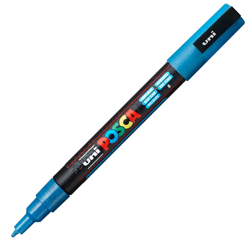 PC3M Fine 0,91,3mm 8 Sparkling Light Blue