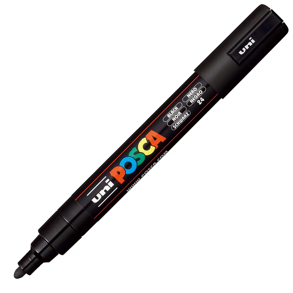 PC5M Medium 1,82,5mm 24 Black
