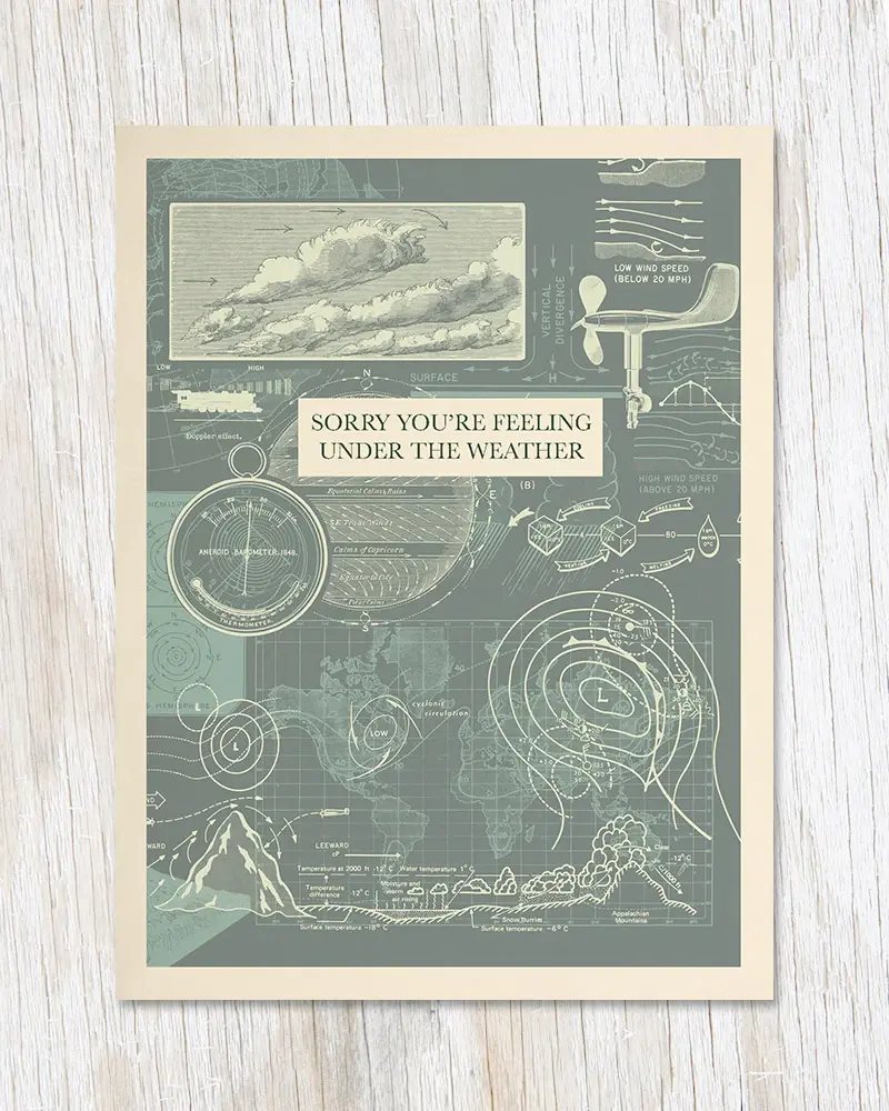 Sorry You're Feeling Under the Weather Greeting Card