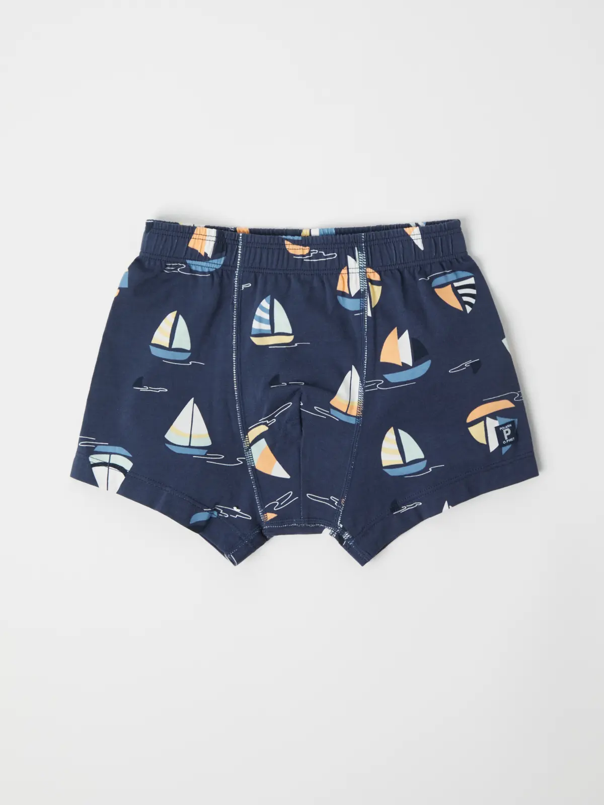 Polarn O. Pyret boxer shortsshorts seilbåter - Mørkblå
