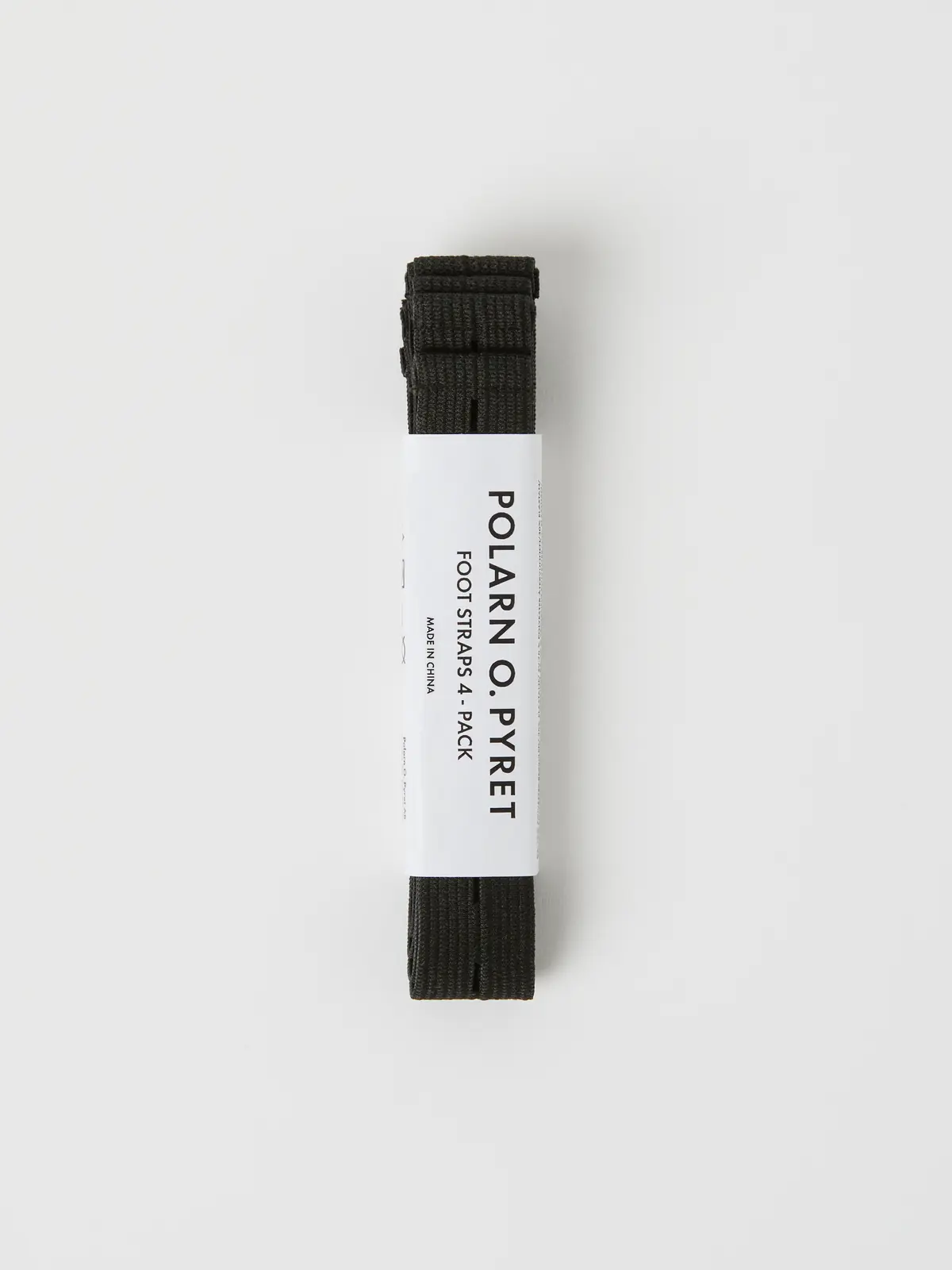 Polarn O. Pyret 4-pack fotstropper - Svart