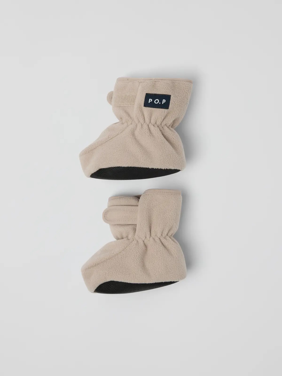 Polarn O. Pyret Tøfler vindfleece baby - Beige