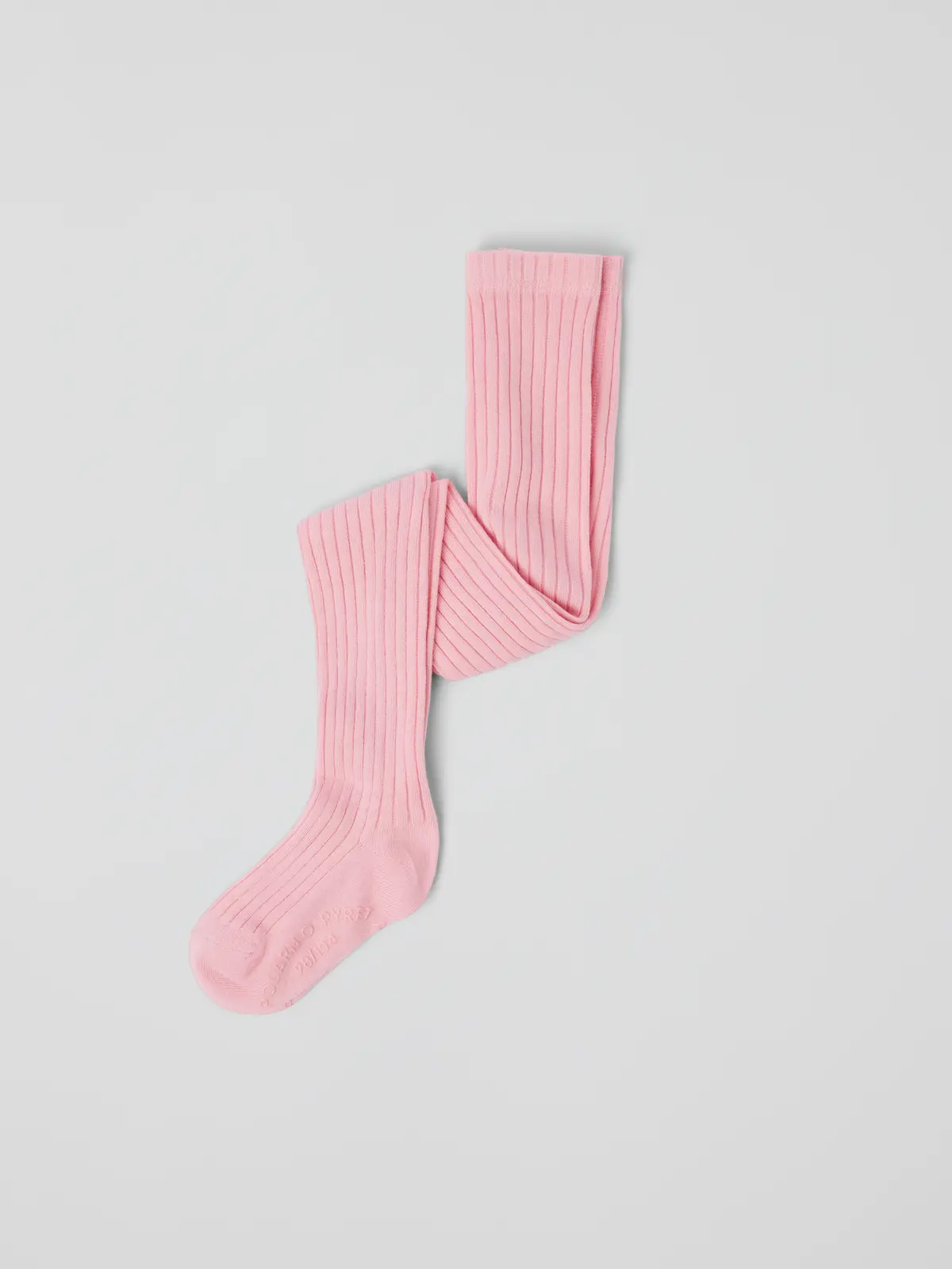 PO.P Ribbestrikket strømpebukse - Rosa